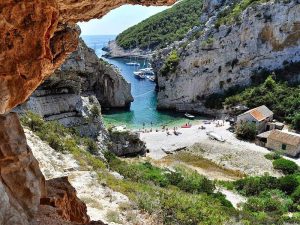 Vis Island Croatia Catamaran Charter Stiniva Cove 