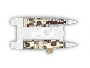 Lagoon Seventy 7 Luxury Catamaran Layout