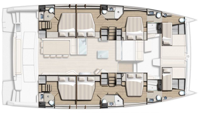 Bali 5 4 Catamaran Layout