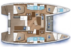 Lagoon 42 Aura Layout