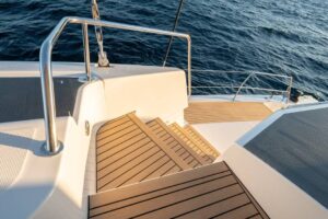 Bali 5.8 Catamarans For Charter In Croatia Stairs